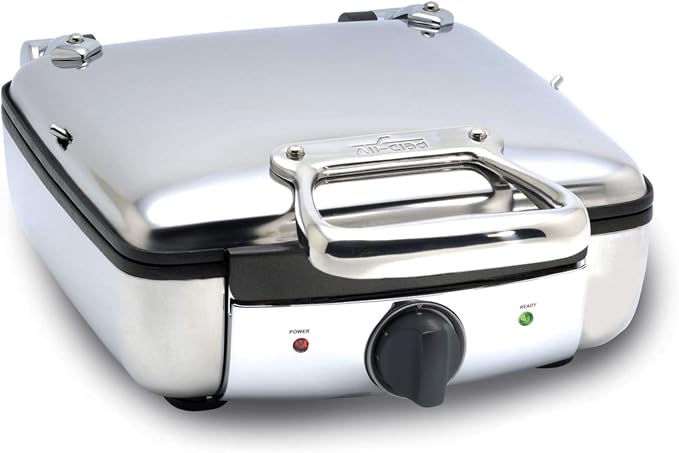 All-Clad 2100046968 99010GT Stainless Steel Belgian Waffle Maker with 7 Browning…