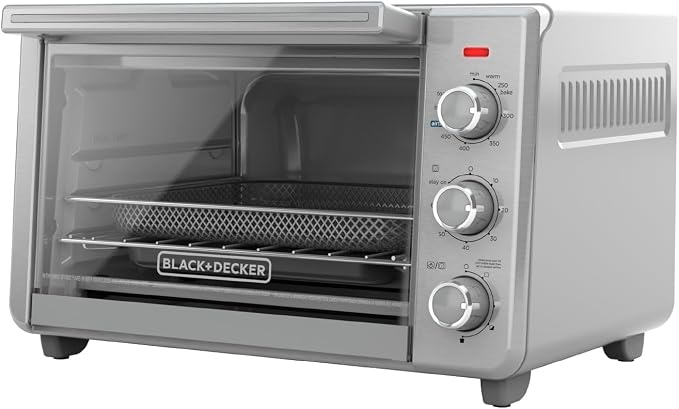 BLACK+DECKER Crisp 'N Bake Air Fryer Countertop Convection Toaster Oven