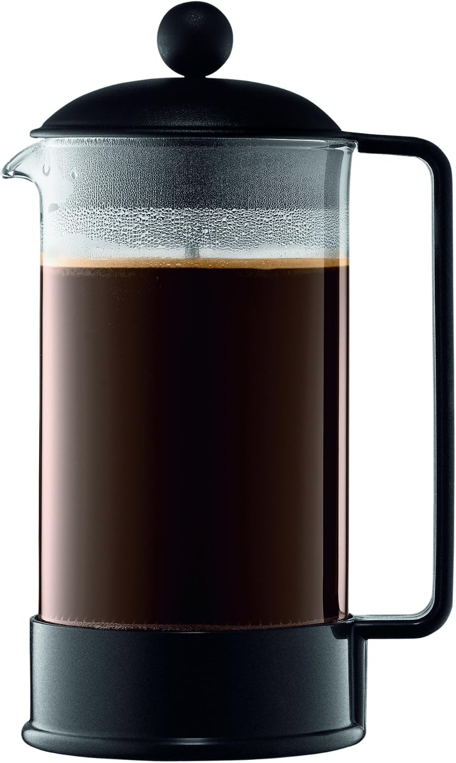 Bodum 34oz Brazil French Press Coffee Maker, High-Heat Borosilicate Glass, Black - Made…
