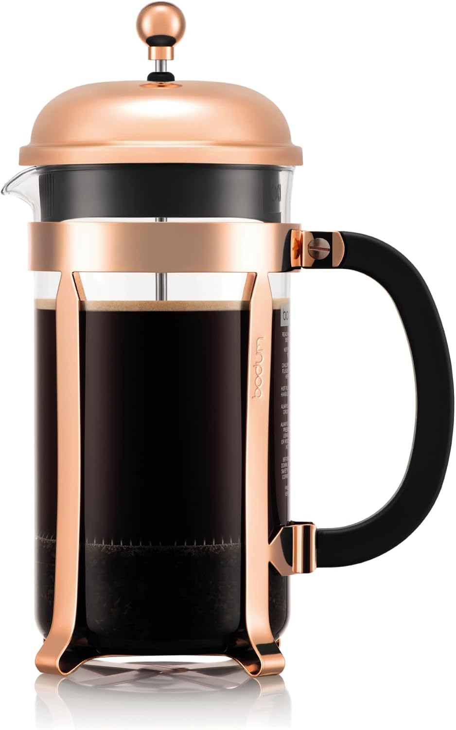 Bodum 34oz Chambord French Press Coffee Maker, High-Heat Borosilicate Glass, Stainless…