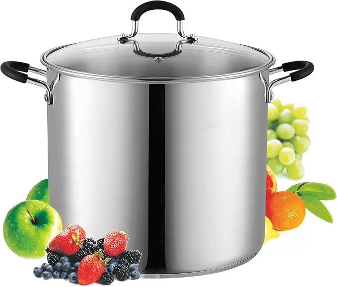 Cook N Home Professional 12 Quart Stainless Steel Stock Pot with Lid | Induction Cookware…
