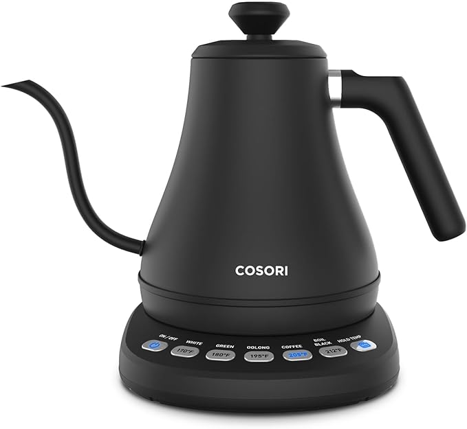 COSORI Electric Gooseneck Kettle with 5 Temperature Control Presets, Pour Over Kettle for…