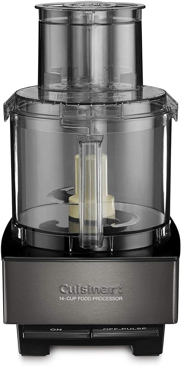 Cuisinart Food Processor 14-Cup Vegetable Chopper for Mincing, Dicing, Shredding, Puree & Kneading Dough, Black Stainless, DFP-14BKSY