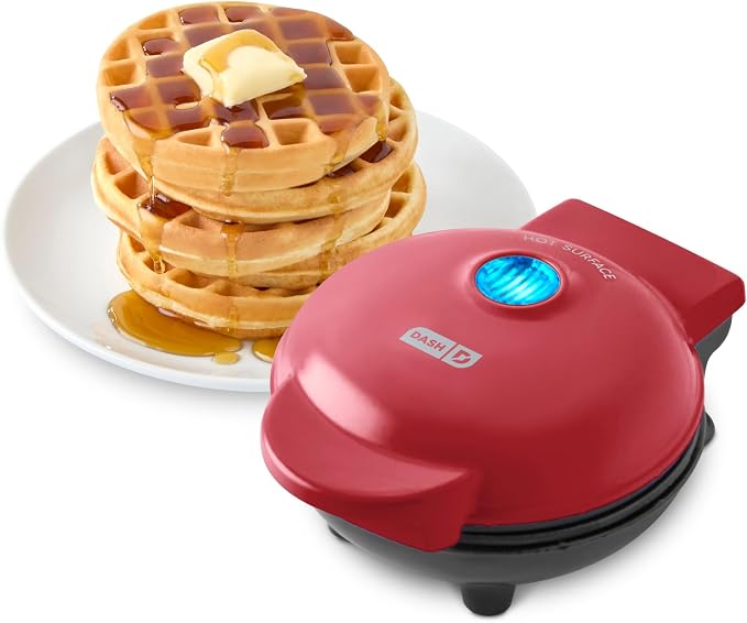 Dash Mini Waffle Maker- Compact Electric Iron for Creative Homemade Treats - Nonstick…