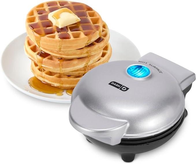Dash Mini Waffle Maker- Compact Electric Iron for Creative Homemade Treats - PTFE…
