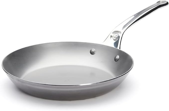 de Buyer MINERAL B Pro Carbon Steel Fry Pan - 11” Diameter, 8.3” Cooking Surface - Ideal…