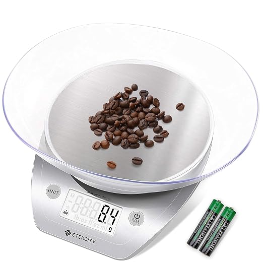 Etekcity 0.1g Food Kitchen Scale, Bowl, Digital Grams and Ounces for Weight Loss,…