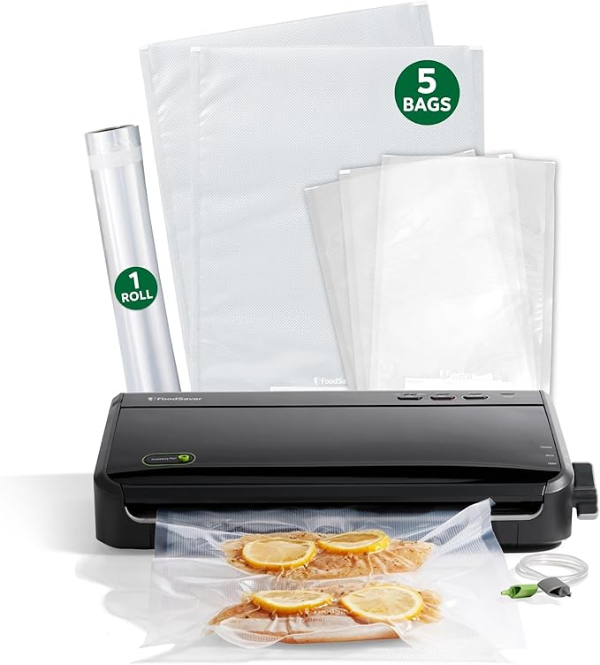 FoodSaver Vacuum Sealer Machine, Automatic Bag Detection, Sous Vide Friendly, with sealer…