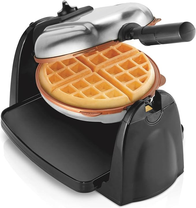 Hamilton Beach Belgian Waffle Maker with Removable PFAS-Free Durathon Nonstick Coated…