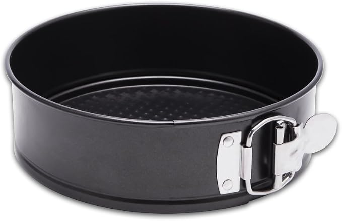 HIWARE 9 Inch Non-stick Cheesecake Pan Springform Pan with Removable Bottom/Leakproof - Black
