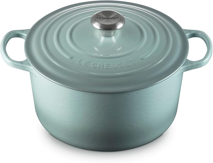 Le Creuset Enameled Cast Iron Signature Deep Round Oven, 6.5 qt., Sea Salt