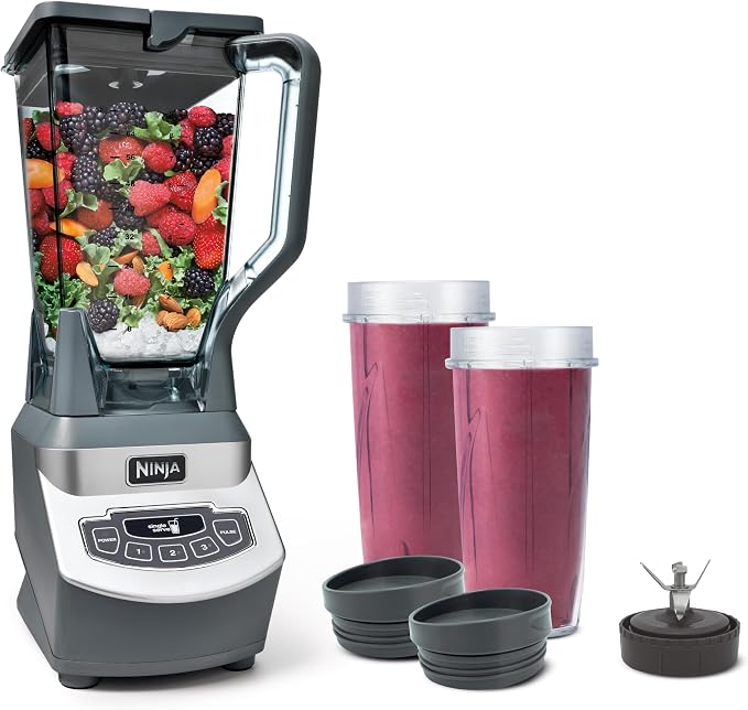 Ninja BL660 Professional Compact Smoothie & Food Processing Blender, 1100-Watts, 3…