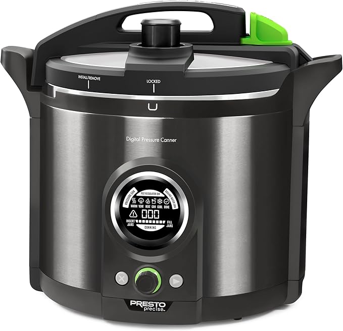 Presto 02144 12-Quart Digital Pressure Canner - Digital Display, Waterbath Capable,…