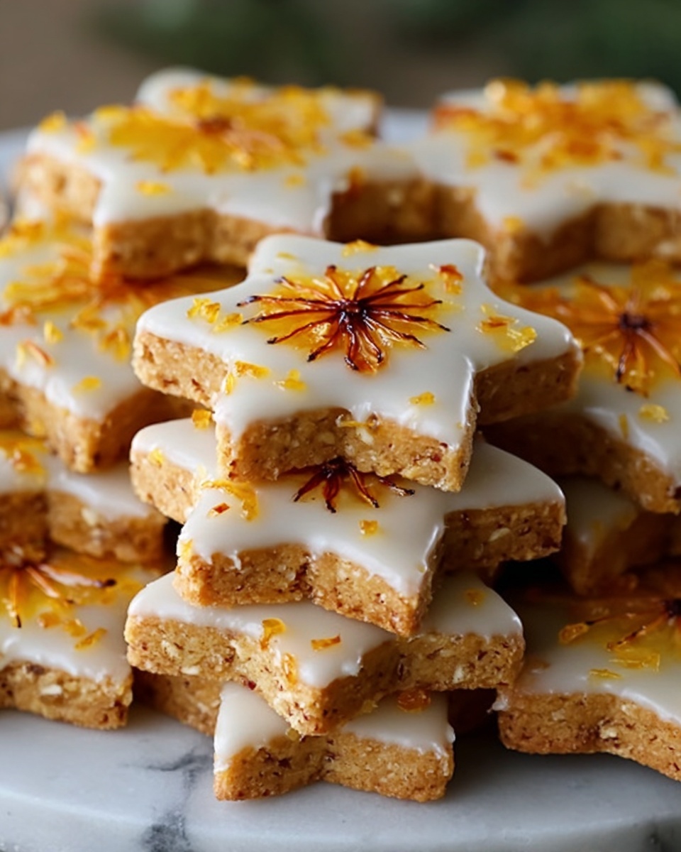 Snowflake Citrus and Cardamom Shortbread Cookies