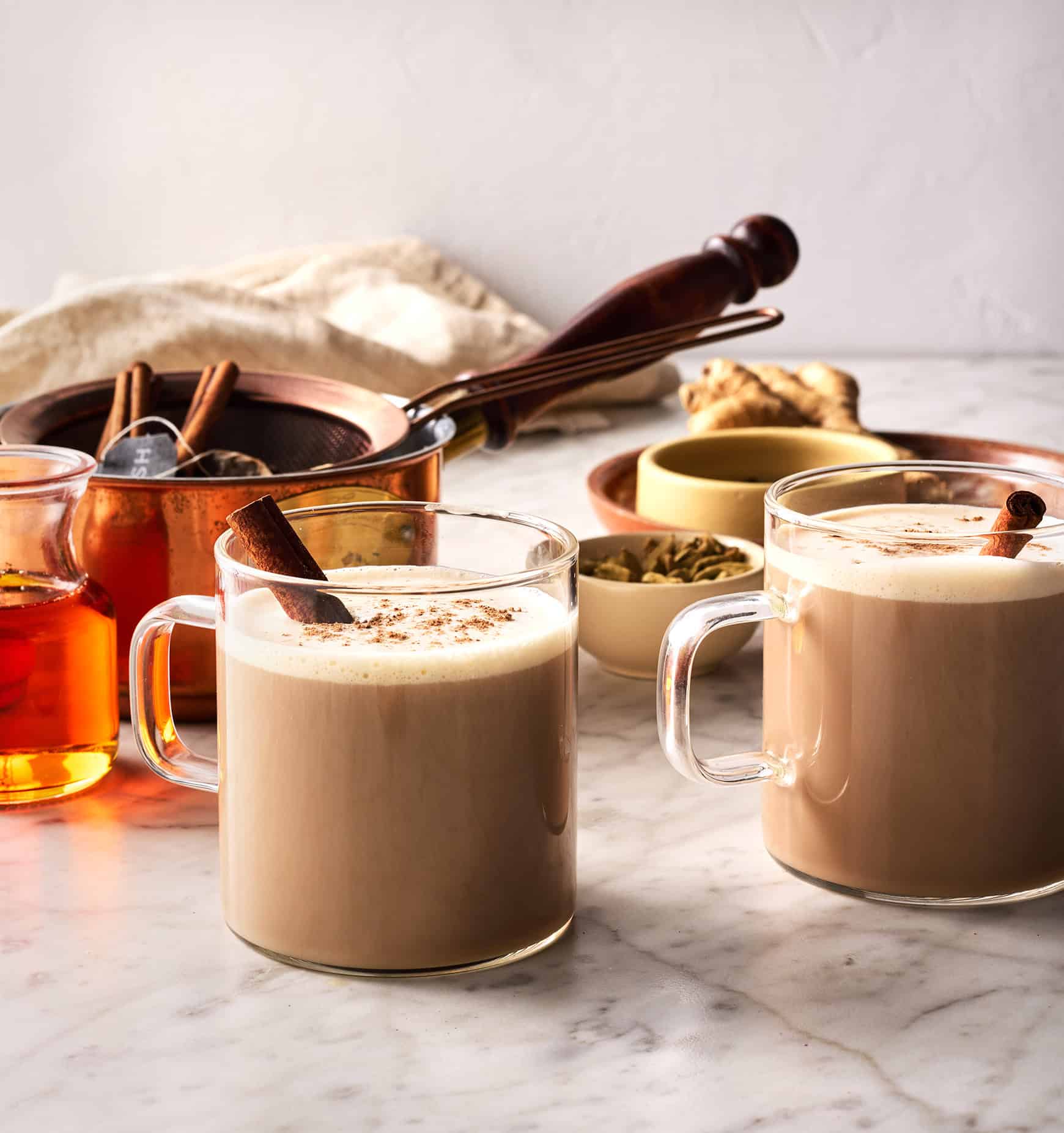 Spiced Chai-Infused Black Tea Latte