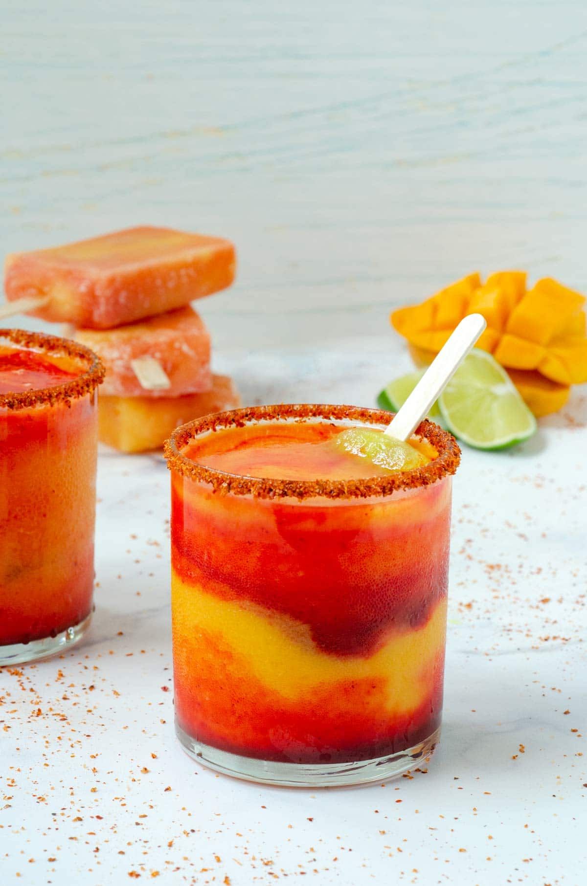 Citrus Chamoy Margarita with Tajín Rim