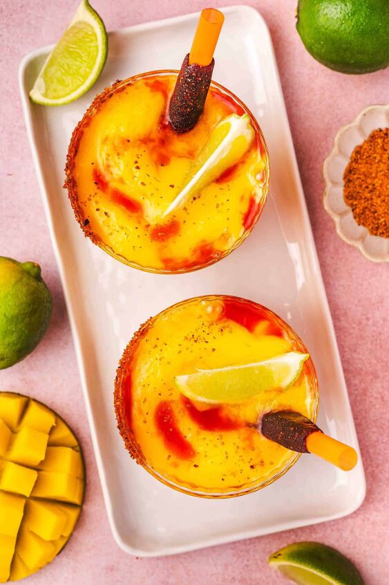 Citrus Chamoy Margarita with Tajín Rim
