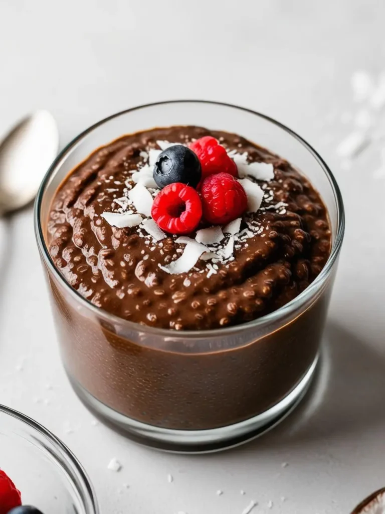 No-Bake Coconut Chocolate Chia Pudding