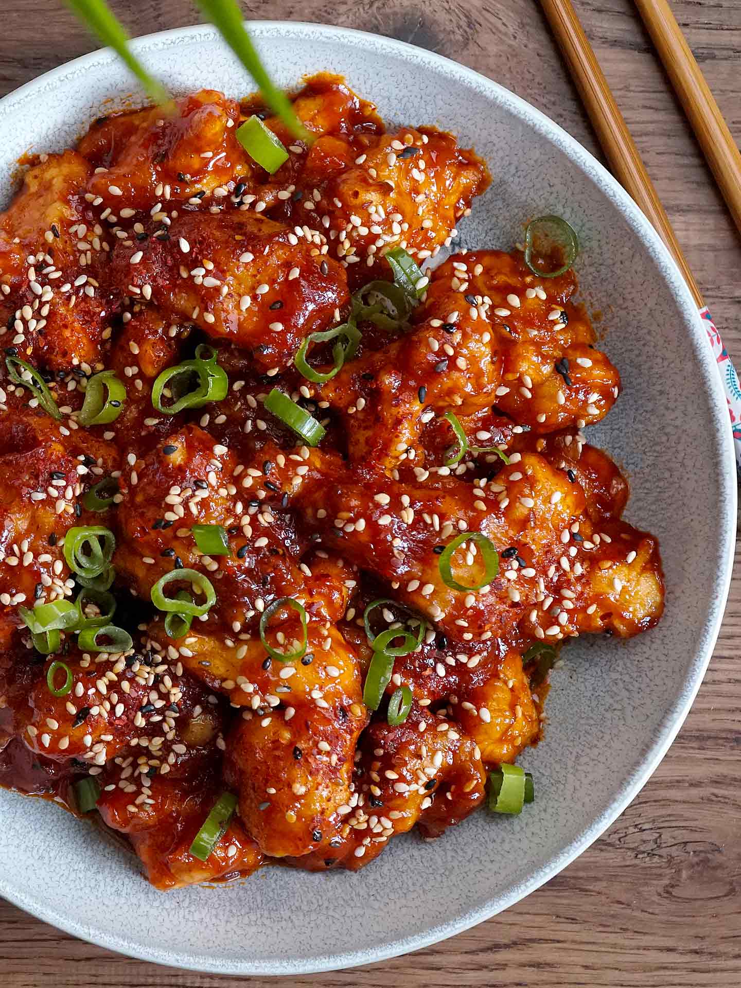 Arcade-Style Sweet and Spicy Korean Fried Chicken Wings