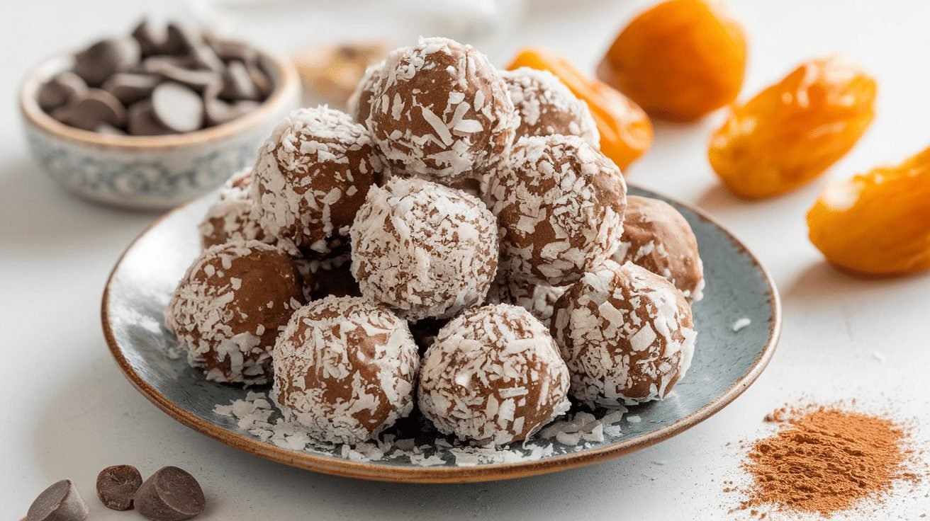 No-Bake Coconut Chocolate Energy Balls