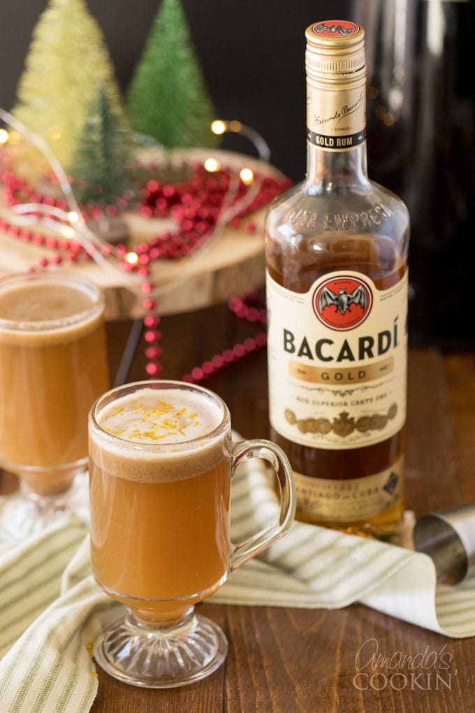 Spiced Dark Rum Hot Buttered Toddy