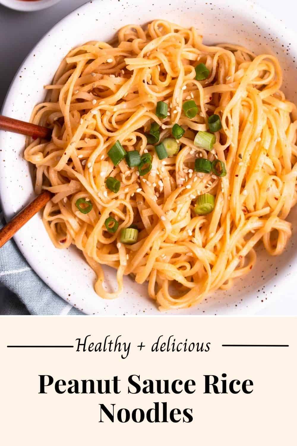 Steamed Rice Noodles with Peanut Sauce and Crisp Shallots