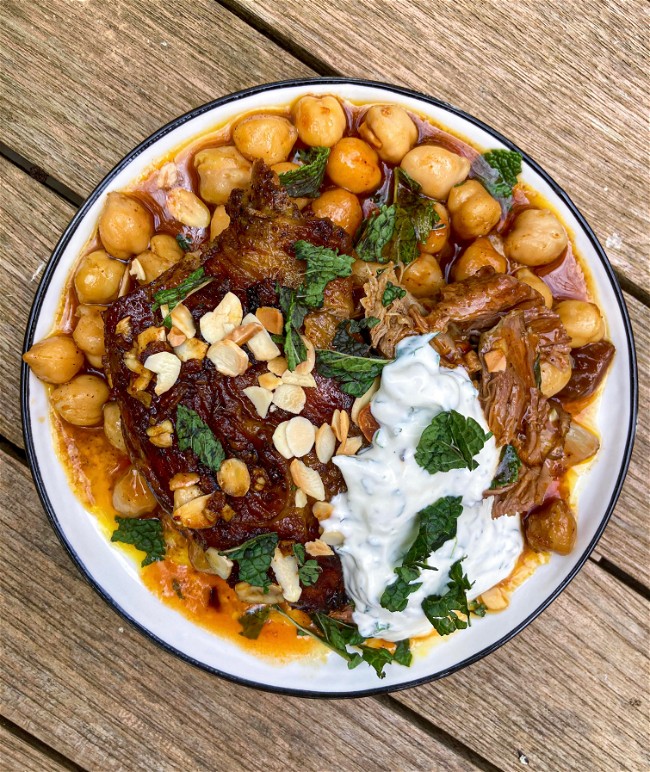 Factory-Installed Mediterranean Roasted Lamb with Chickpeas