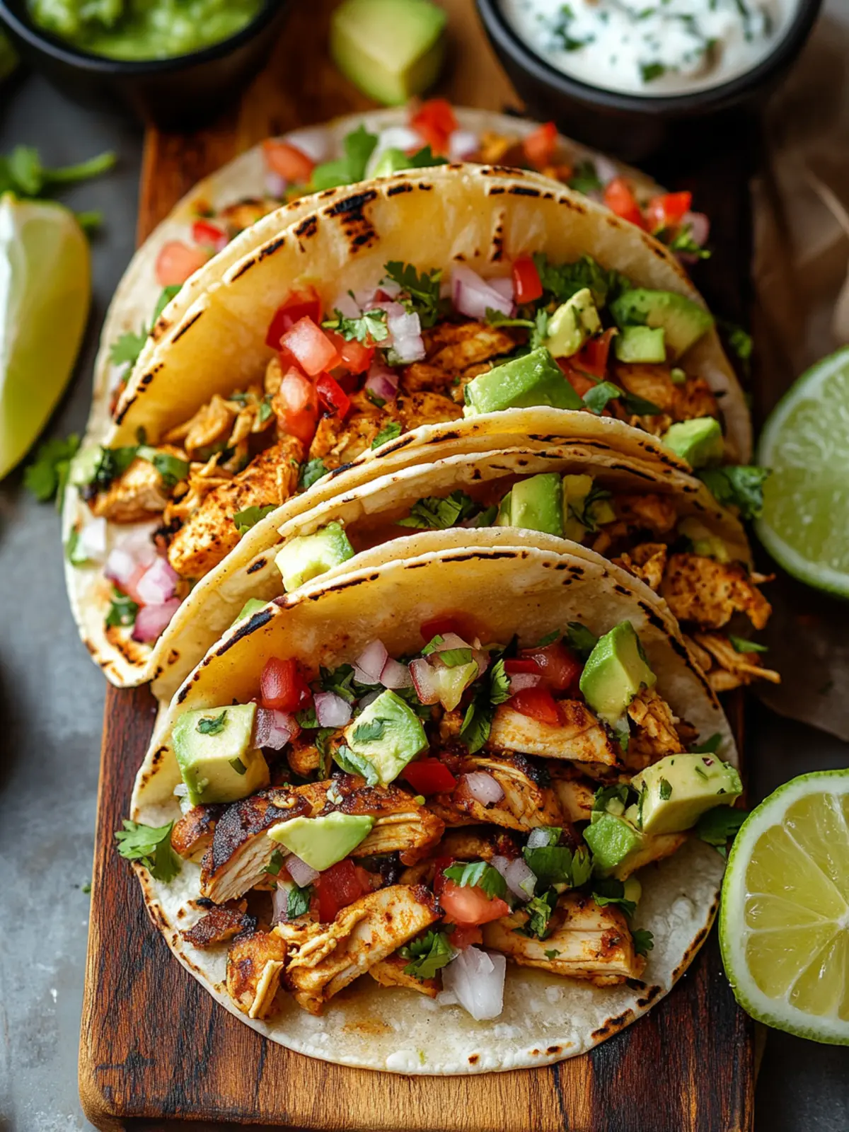 Grilled Chipotle-Lime Chicken Tacos with Fresh Cilantro Slaw