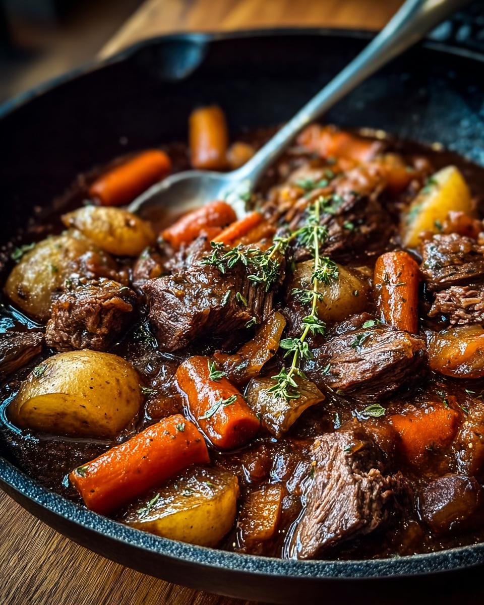 Mountain Herb-Rubbed Venison Stew with Root Vegetables