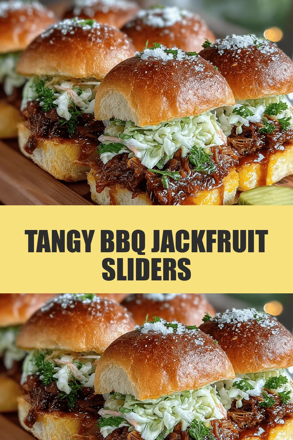 Detroit-Style Vegan BBQ Jackfruit Sliders with Tangy Slaw