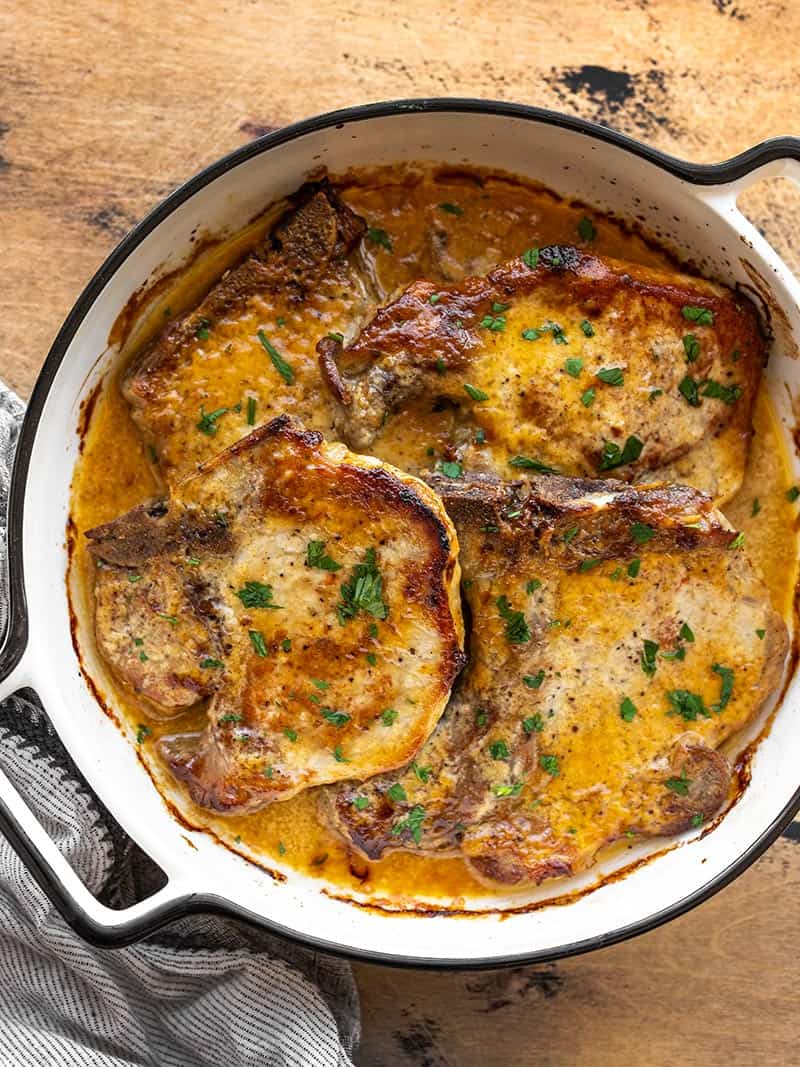 Pan-Seared Pork Chops with Kansas Honey Mustard Glaze