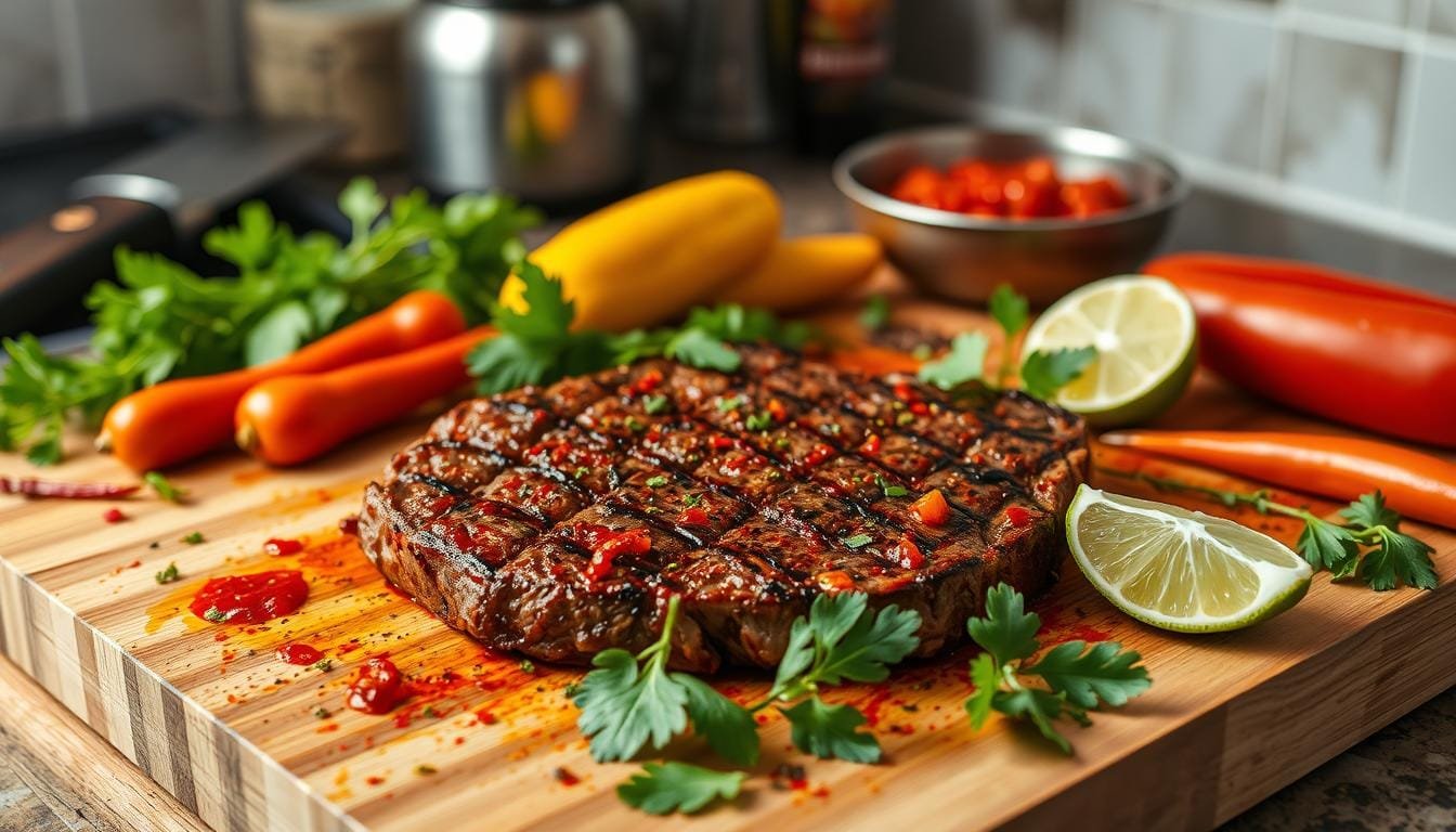 Charcoal-Grilled Chipotle Lime Steak