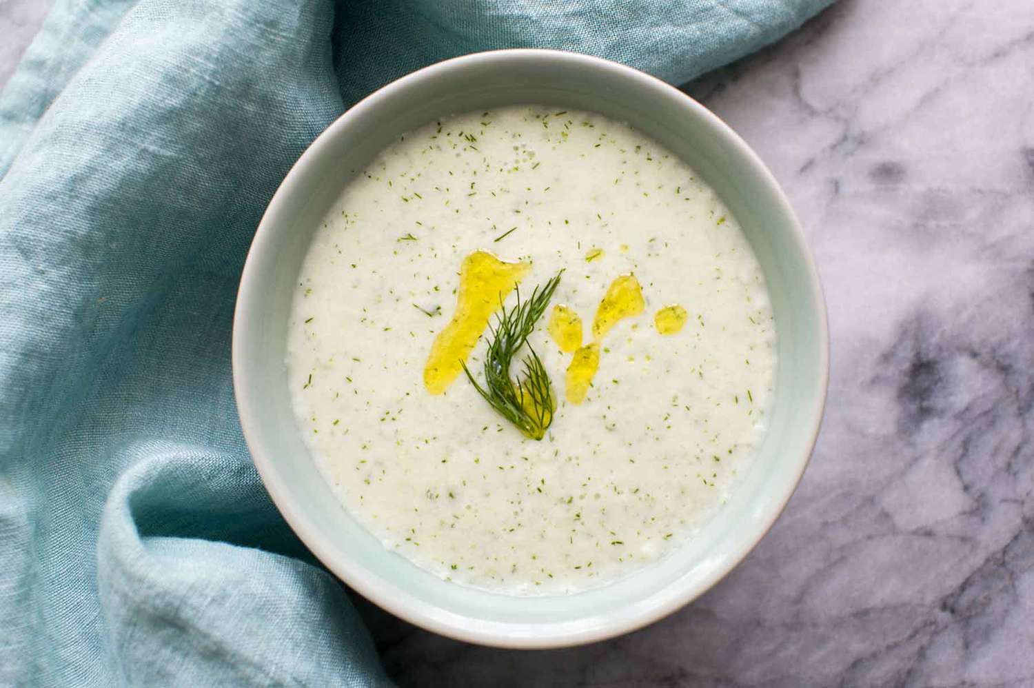 Chilled Arctic Cucumber and Dill Soup