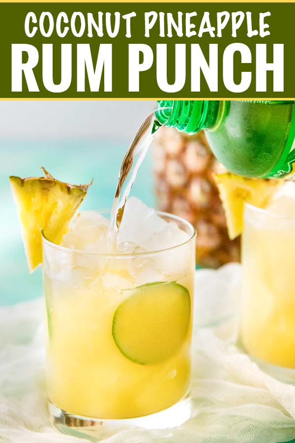 Spiced Coconut Rum Cooler with Pineapple