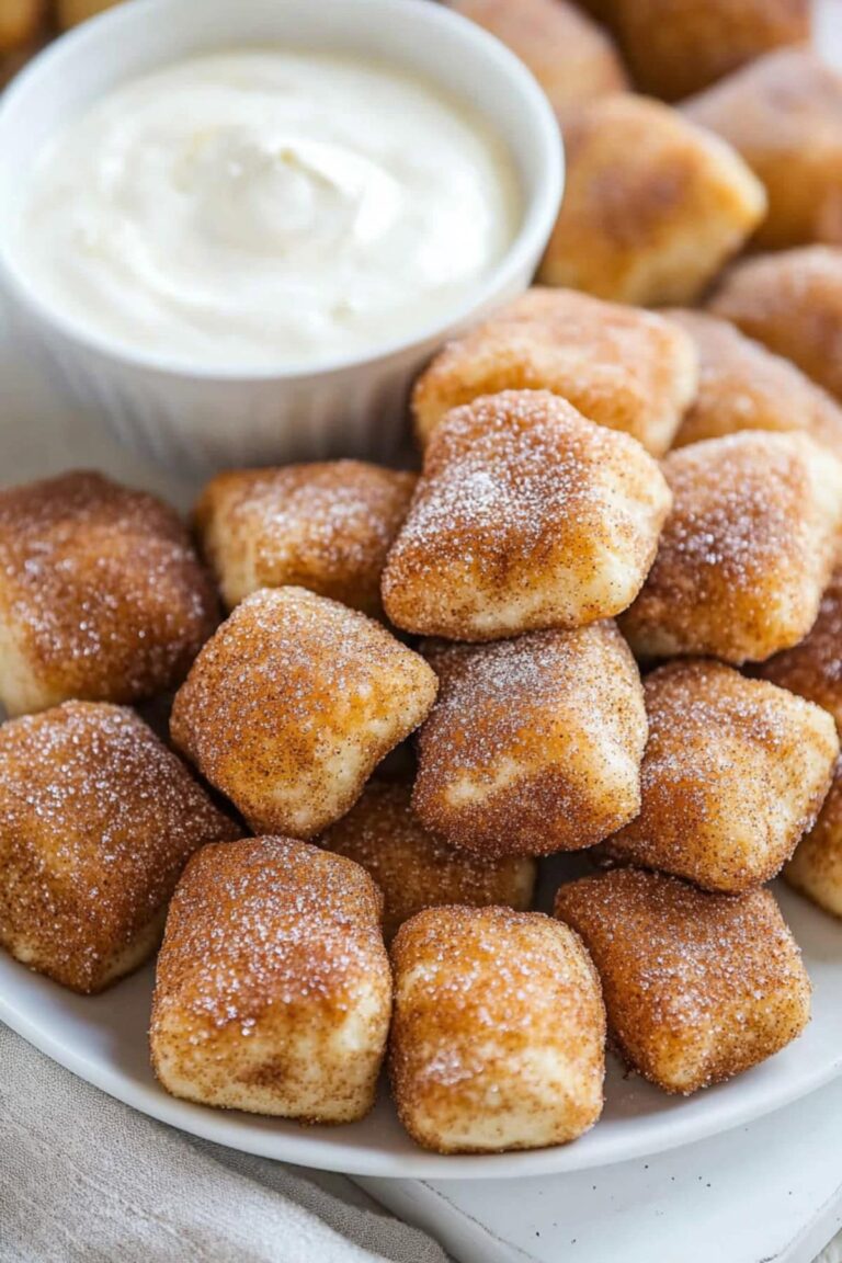 Snow-Dusted Cinnamon Sugar Pretzel Bites