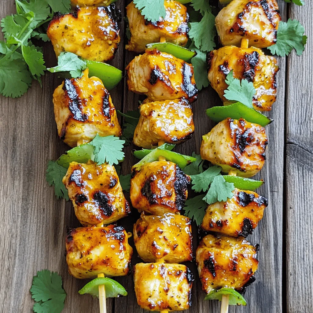 Interactive Lime and Chili Grilled Chicken Skewers