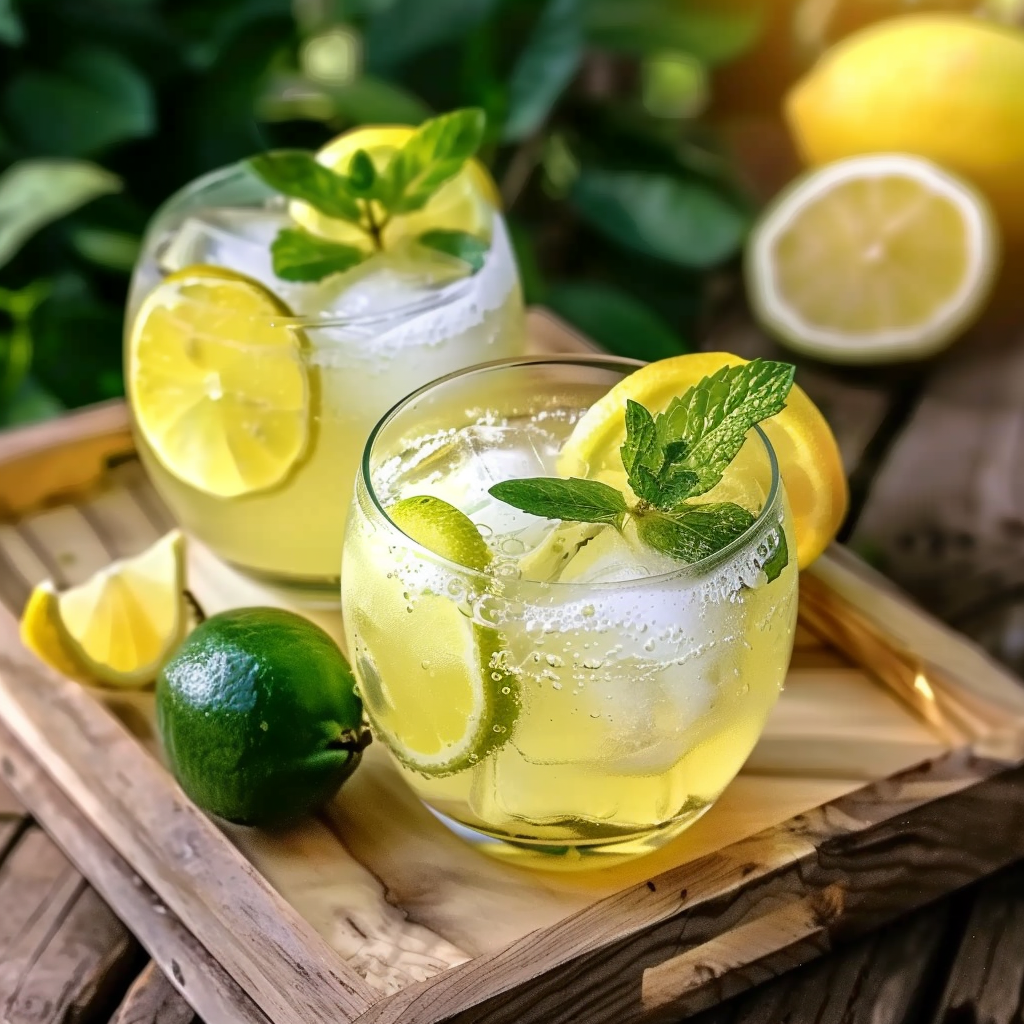 Citrus-Lime Shaken Fizz