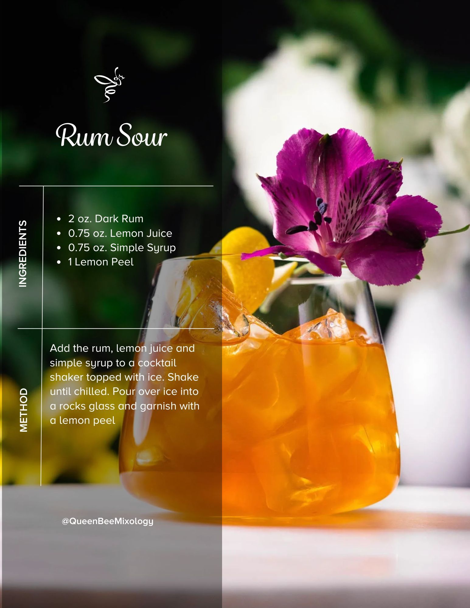 Popular Spice-Infused Dark Rum Sour