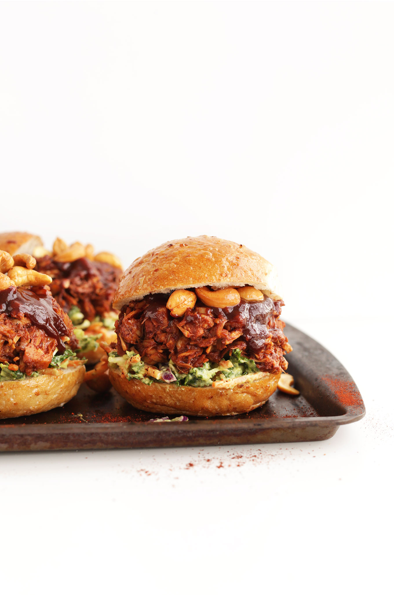 Detroit-Style Vegan BBQ Jackfruit Sandwiches