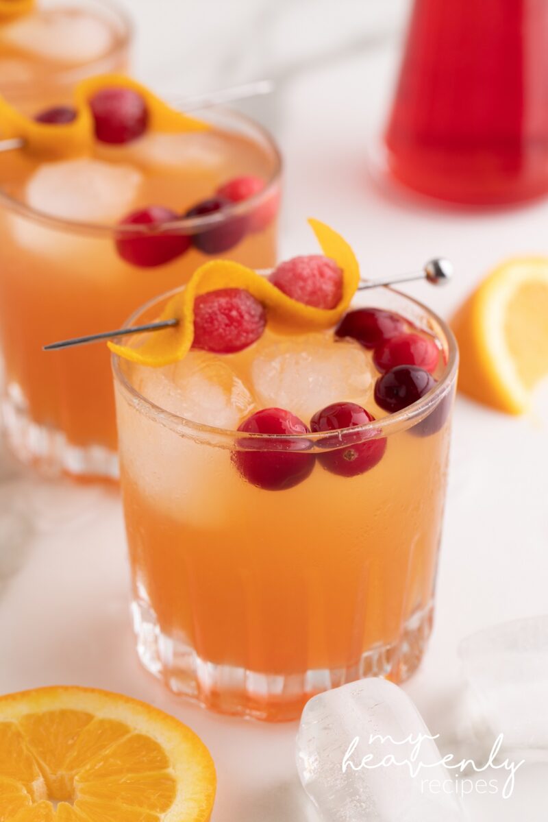 Citrus-Honey Whiskey Sour with Orange Twist