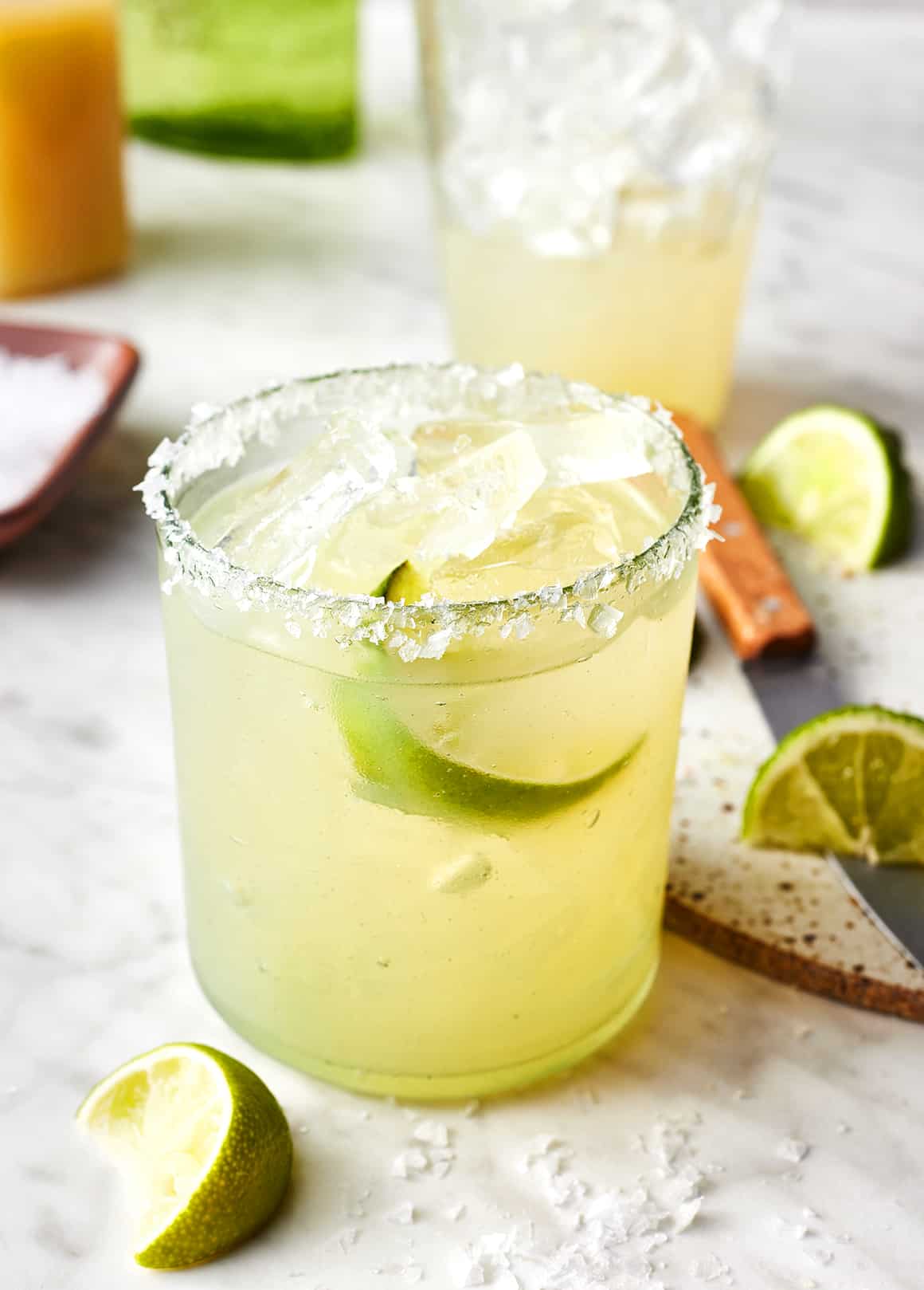 Activated Charcoal and Black Lime Margarita