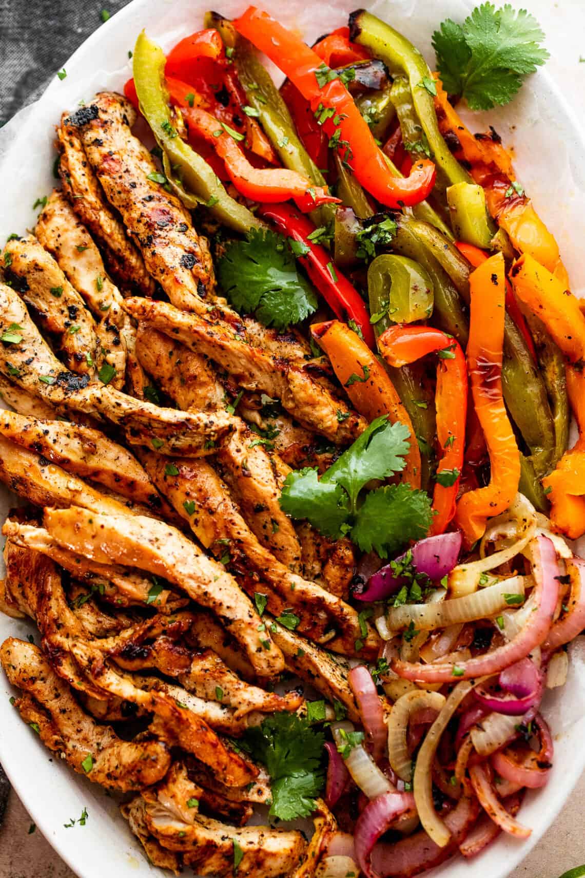Grilled Citrus-Marinated Chicken Fajitas