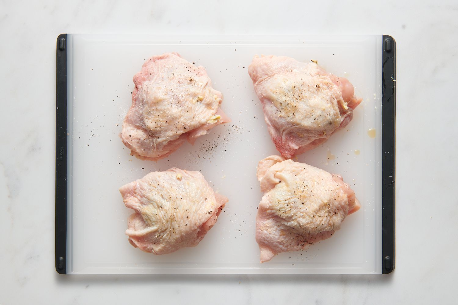 Sheet Pan Urban Air BBQ Chicken Thighs with Maple Glaze