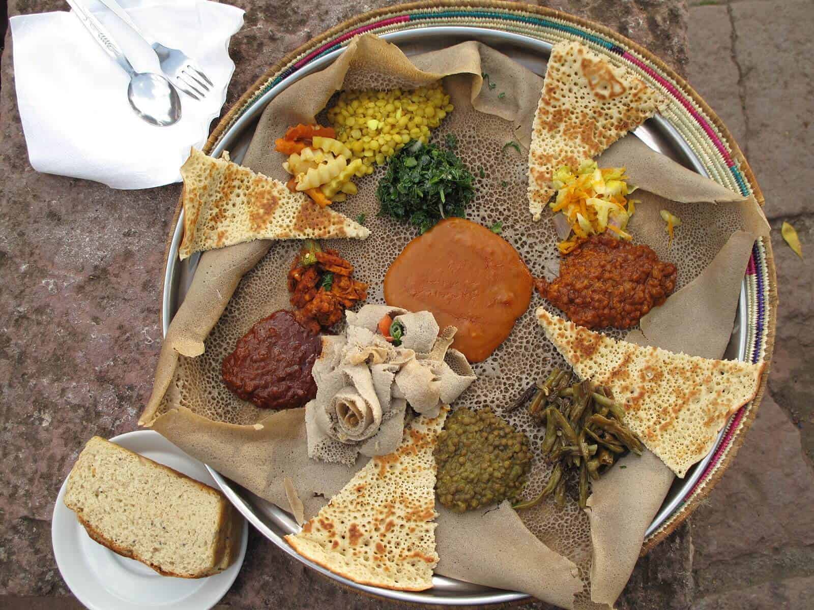 Injera-Style Teff Flatbread with Spiced Honey Drizzle