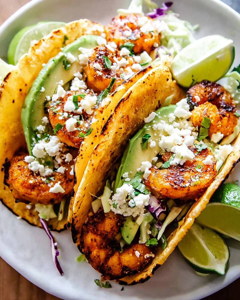 Honey-Lime Grilled Shrimp Tacos with Cilantro Slaw
