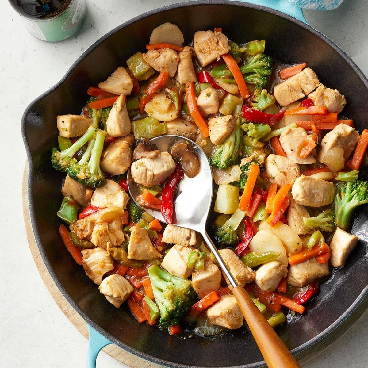 Honey-Ginger Glazed Chicken Stir Fry