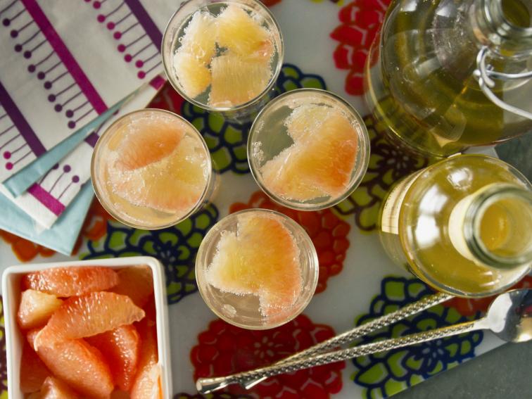 Citrus-Basil Sparkler with Elderflower