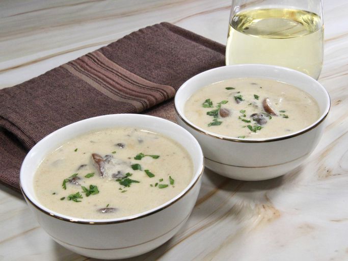 Rustic Mushroom and Potato Soup with Regional Pennsylvania Cheddar