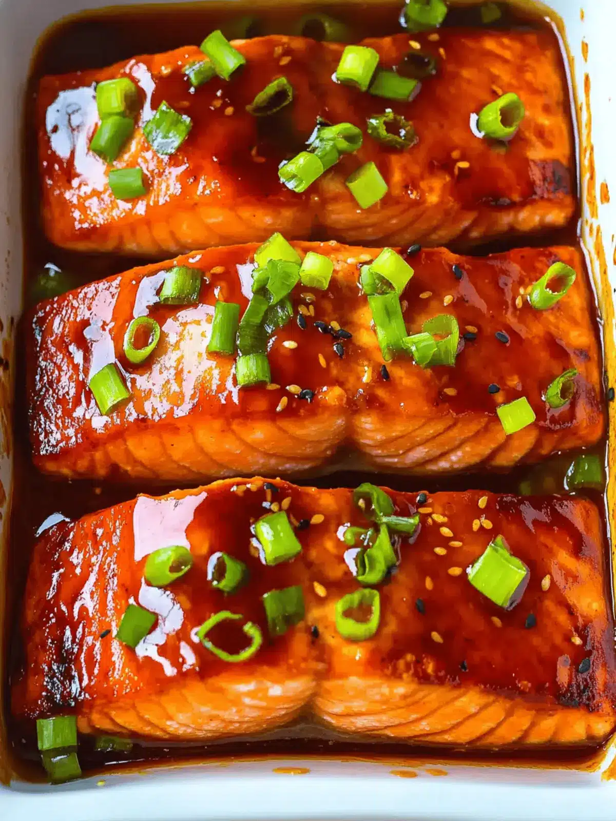 Maple-Soy Glazed Salmon with Grilled Scallions