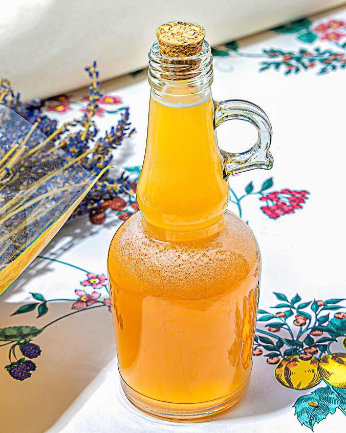 Citrus Lavender Fizz with Honey Syrup